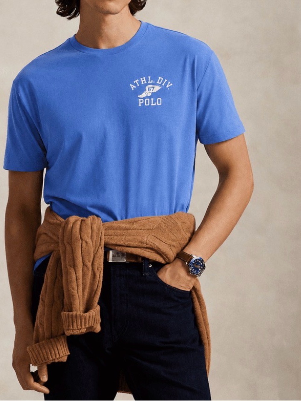 Polo Ralph Lauren Men's Classic Fit Crew Neck T-Shirt, Winged Foot